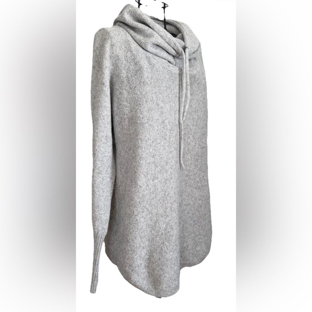 Eddie Bauer Funnel Cowl Neck Gray Pullover Sweater Womens Small Sleepwear Lounge